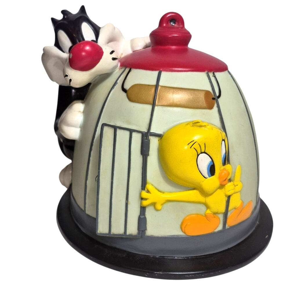 Vintage 90s Warner Bros Looney Tunes Sylvester & Tweety Bird Birdhouse Bank